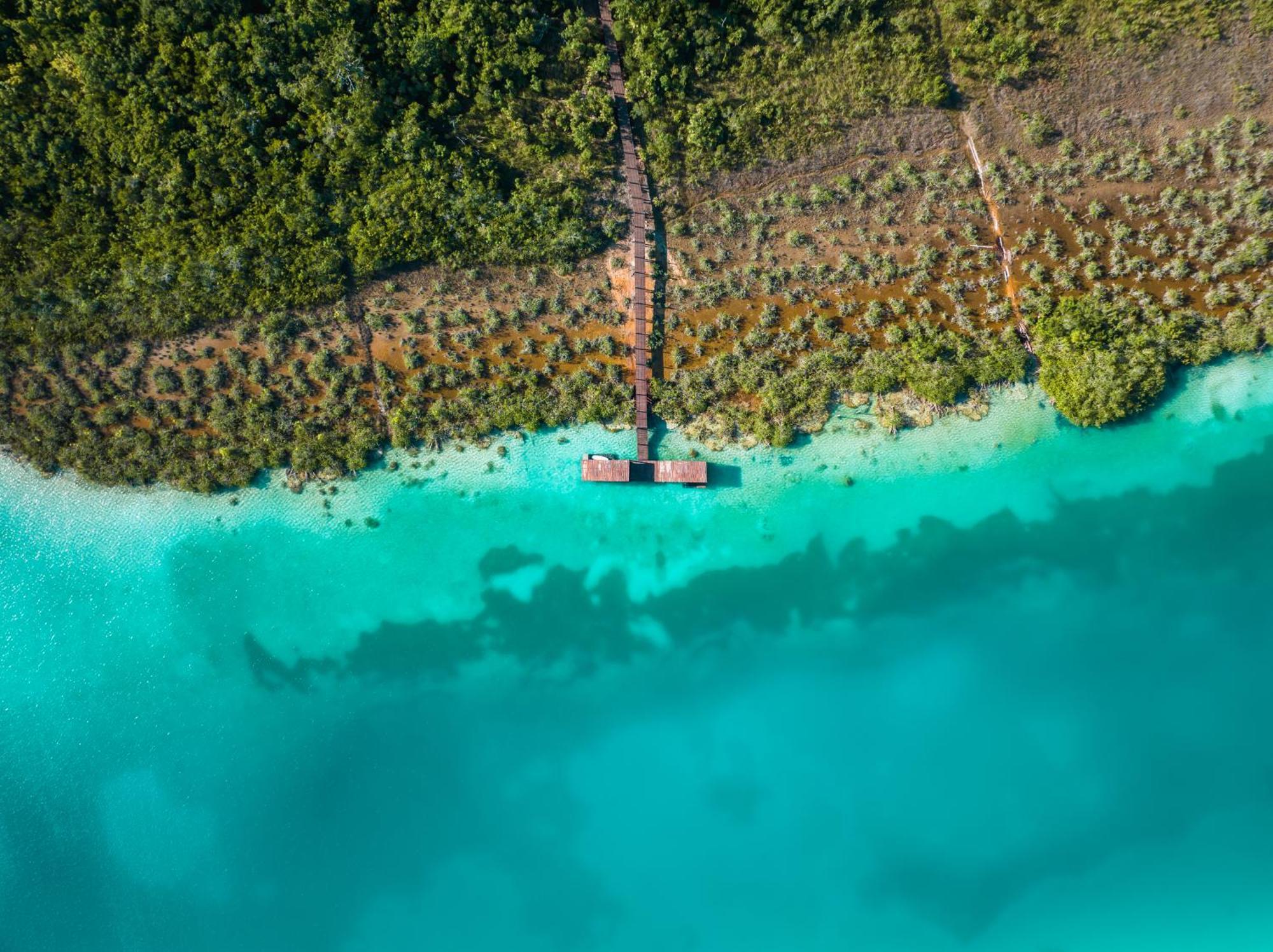 Boca De Agua Bacalar Hotel Xul-Ha Bagian luar foto